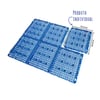 Tapete Higiênico Animalíssimo Pipi Place Azul Para Roedores - 6 Unidades