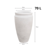Vaso Antique Japi Cimento Queimado N° 56