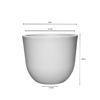 Vaso Concept Japi Nero N° 1 - 1 Unidade
