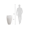 Vaso Decorativo Japi Preto Ardósia N° 56 Para Jardim