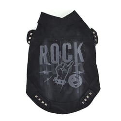 Jaqueta Rock Preta Para Pets Nº 16 - 1 Unidade