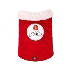 Jaqueta Zooz Pets Snoopy Abaixo De Zero Vermelha Para Cães - Tamanho P