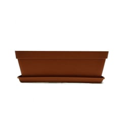 Jardineira Bari Off Marrom Okla 49,5 X 18,3 Cm