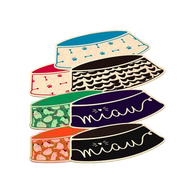 Jogo Americano Alklin Pet Comedor Para Cães E Gatos - Cores Sortidas - 1 Unidade