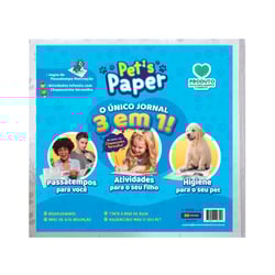 Jornal Higiênico Pet'S Paper 3 Em 1 - 50 Folhas