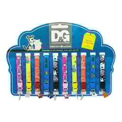 Kit Cartela Coleira Gato Pingente Patinha 10Un