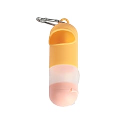 Kit Cata Caca Com Porta Saquinhos E Álcool Em Gel Amarelo Oikos