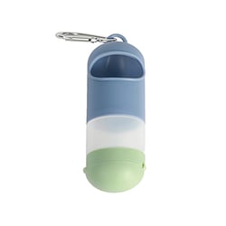 Kit Cata Caca Com Porta Saquinhos E Álcool Em Gel Azul Oikos