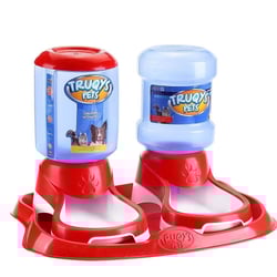 Kit Comedouro E Bebedouro Automático Truqys Pets 2L Para Cães - 1 Unidade