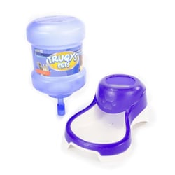 Kit Comedouro E Bebedouro Truqys Pets Inclinado Roxo - 2 Litros