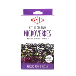 Kit Cultivo Microverdes Isla Repolho Roxo E Rúcula