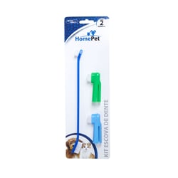 Kit Escova Dental E Dedeira Homepet - 1 Unidade