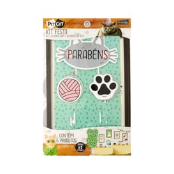Kit Festa Festcolor Pet Cat - Decoração Para Casa E Jardim