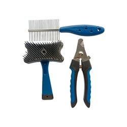 Kit Grooming Savana Azul Para Cães E Gatos