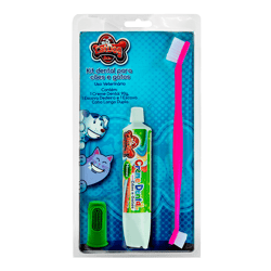 Kit Higiene Dental Cat Dog Sabor Menta - 1 Conjunto
