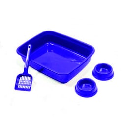 Kit Higiênico Gato Azul 3X1 Tudo Pet - 1 Unidade