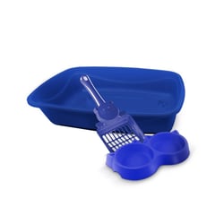 Kit Pet Injet Luxo Para Gatos Azul