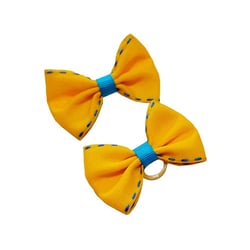 Laço Modernpet Amarelo Para Cães E Gatos - 2 Unidades
