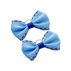 Laço Modernpet Azul Para Cães E Gatos - Acessório De Moda - 2 Unidades