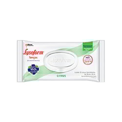 Lenços Desinfetantes Lysoform Citrus Para Casa - 36 Unidades