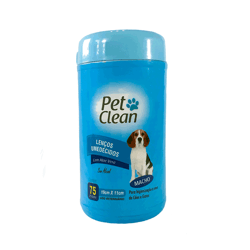 Lenços Umedecidos Macho Pet Clean - 75 Unidades