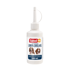 Limpa Orelhas Sanol Dog Para Cães 100Ml - 1 Unidade