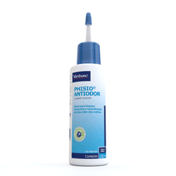 Limpador Auricular Virbac Phisio Antiodor Para Cães E Gatos - 100Ml