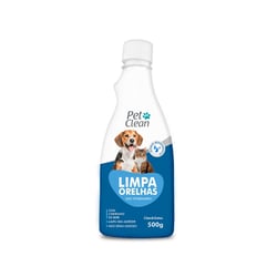 Limpador De Orelhas Pet Clean Para Cães E Gatos - 500 Mililitros