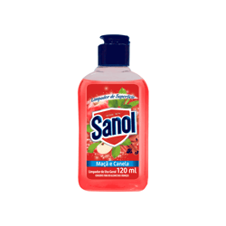 Limpador De Superfície Sanol Maçã E Canela 120Ml - 1 Unidade