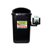 Lixeira Pipicão Cata Caca Preta Para Ambientes - 50 Litros