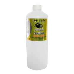 Locao Limpa Orelha Pet Life Para Caes E Gatos 1 Litro