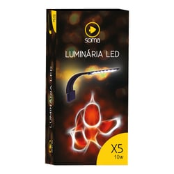 Luminária De Led Soma 10W Branca E Azul - 127V - 110 Volts