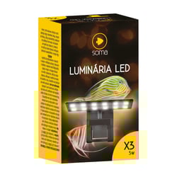 Luminária Led Soma 5W Branca 127V - 1 Unidade - 110 Volts