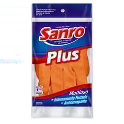Luva Latex Plus Sanro Tamanho P - 1 Unidade