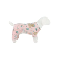 Macacão Floresta Rosa Tamanho M Para Cachorros