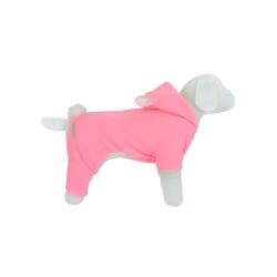 Macacão Ursinho Neon Rosa Para Cães - 1 Unidade - Tamanho PP
