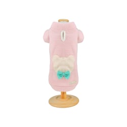 Macacão Ursinho Rosa Neon Tamanho P Para Cachorros
