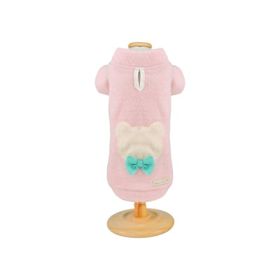 Macacão Ursinho Rosa Neon Tamanho P Para Cachorros
