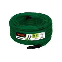 Mangueira Irrigadora Trançada Famastil Verde - Kit Completo - 10 Metros