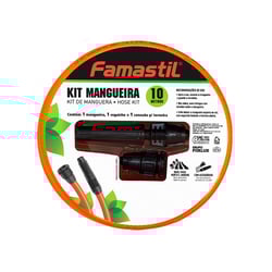 Mangueira Trançada Famastil Laranja 10M Para Jardim - 10 Metros