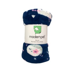 Manta Modernpet Microfibra Soneca Azul Para Cachorros - Tamanho M