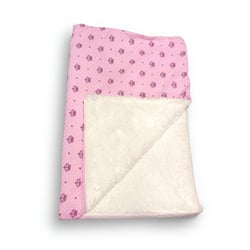 Manta Soft Camapet Coroa Rosa Para Cães E Gatos - 1 Unidade