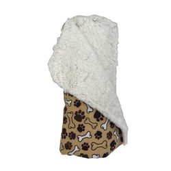 Manta Soft Camapet Ossinho Marrom - 1 Unidade