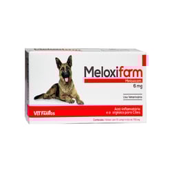 Medicamento Anti-Inflamatório Meloxifarm Para Cães - 6 Miligramas