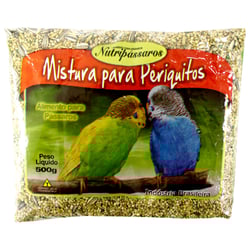 Mistura Para Periquitos Nutripássaros Com Mel 500G - 1 Unidade