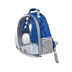 Mochila Chalesco Vision Azul Para Cães E Gatos - 1 Unidade