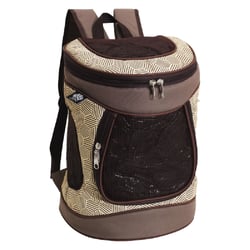 Mochila De Transporte Saks Cães E Gatos Marrom - 1 Unidade