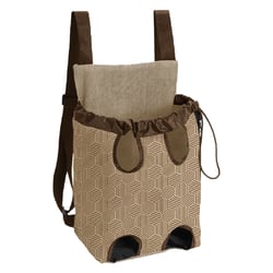 Mochila De Transporte Saks Para Cães E Gatos 04 Marrom - 1 Unidade