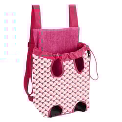 Mochila De Transporte Saks Para Cães E Gatos - Cor Rosa