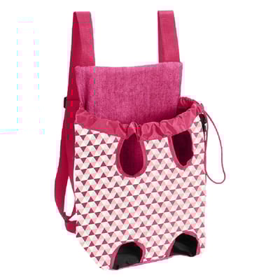 Mochila De Transporte Saks Para Cães E Gatos - Cor Rosa